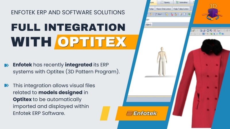 ENFOTEK ERP SYSTEMS NOW INTEGRATED WITH OPTITEX